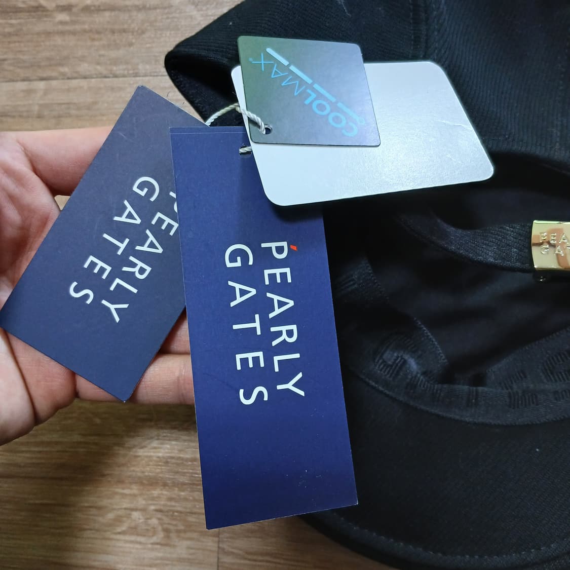 택붙은 미사용 PG PEARLY GATEES 파리게이츠 헌팅캡 골프 모자 상품이미지5