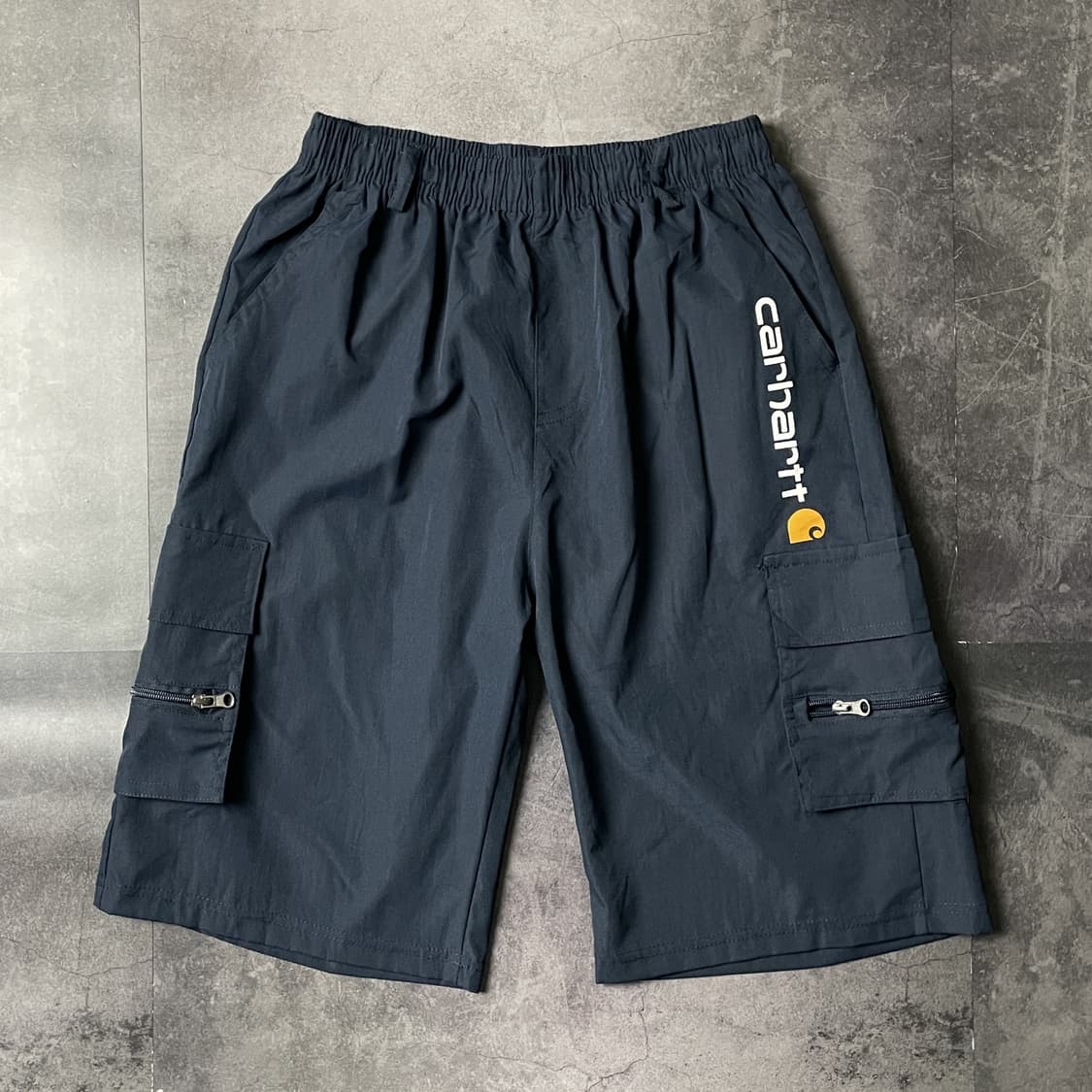 CARHARTT 칼하트 네이비 카고 하프팬츠 A01094 상품이미지1