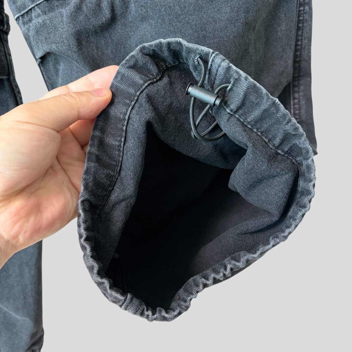 (L)GU 지유 언더커버 데님 컨버터블 와이드 카고 팬츠 상품이미지8