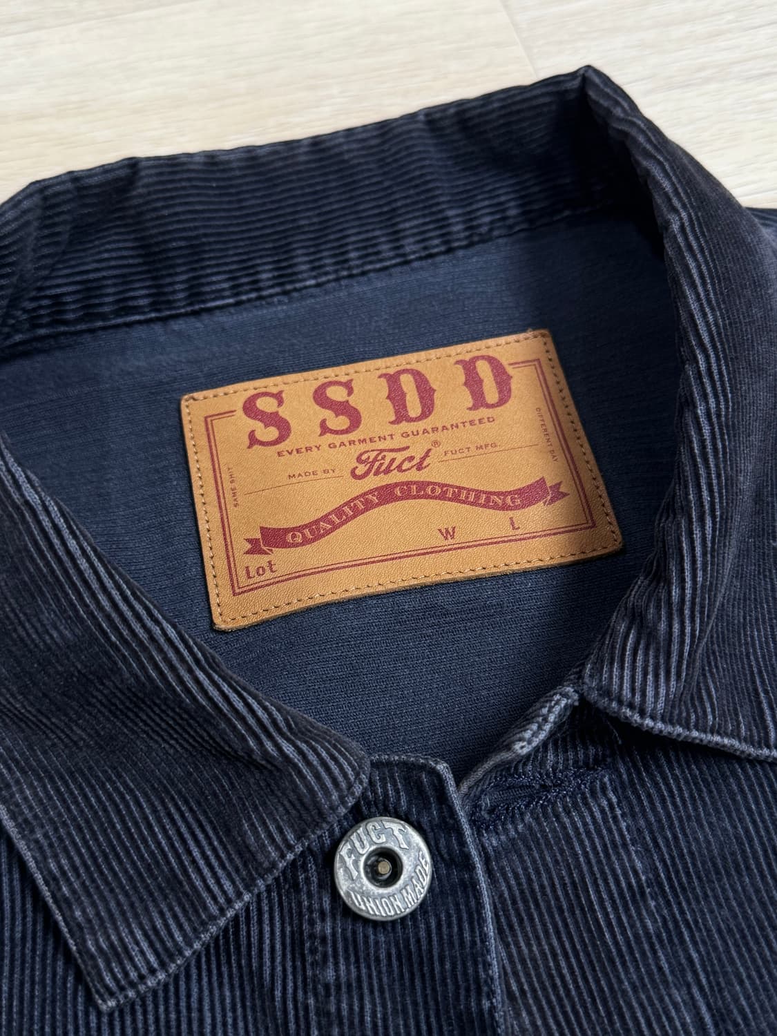 [L] FUCT SSDD 퍽트 오리지널 코듀로이 자수 트러커 자켓 상품이미지2