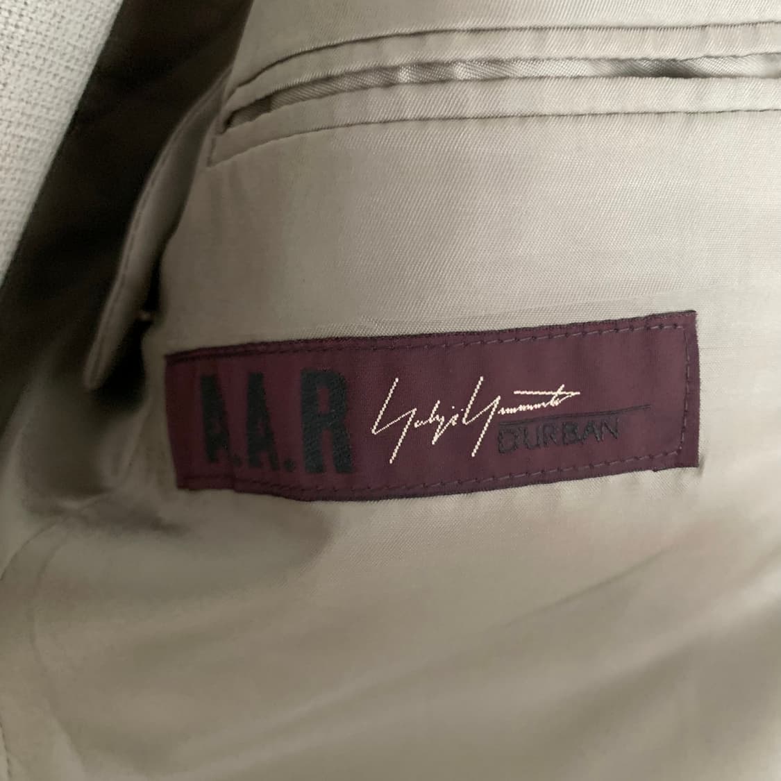 요지 야마모토 AAR 울 레이온 셋업 베이지 상품이미지6