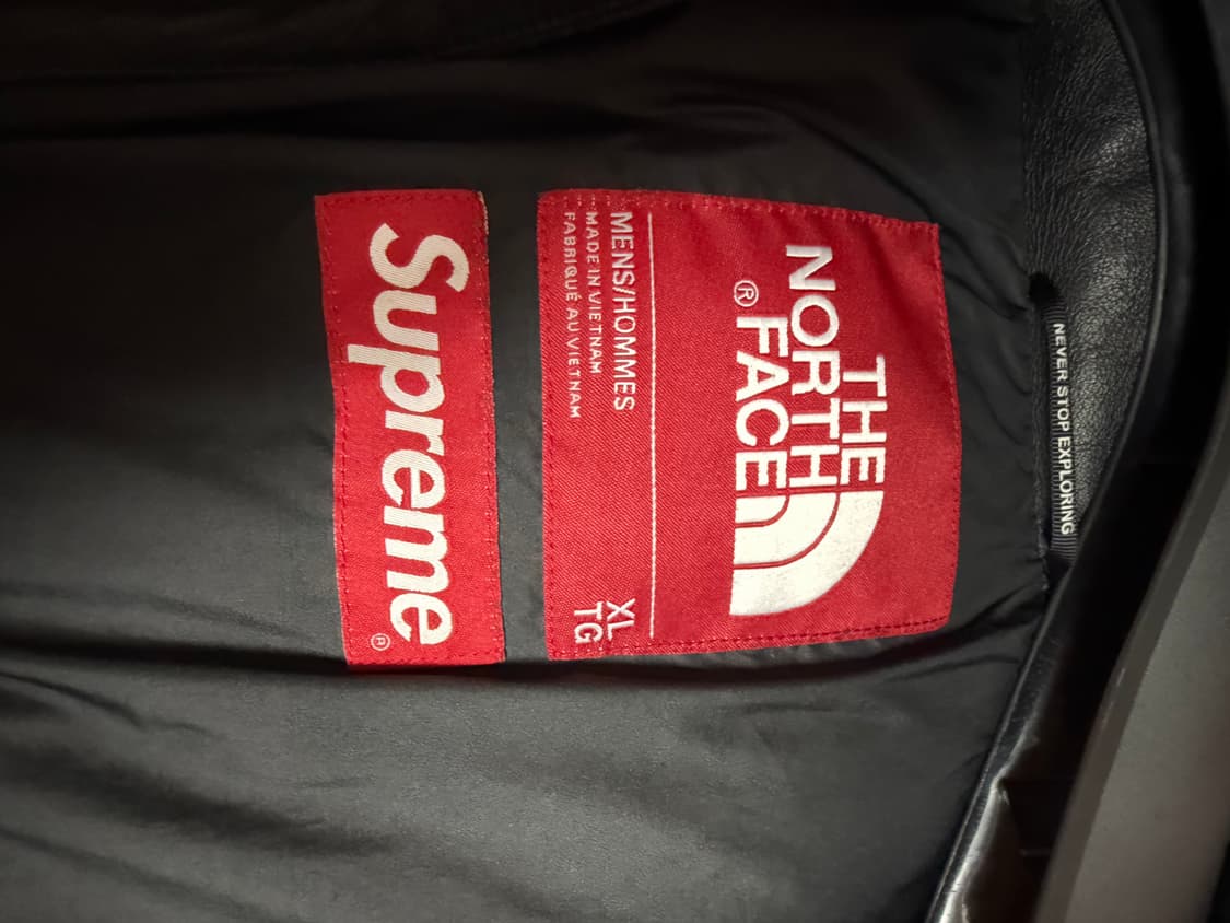 슈프림X노스페이스 레더 눕시 (XL) 상품이미지10