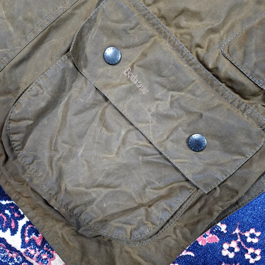 바버(Barbour) 빈티지 워시드 왁싱 클레식 자켓  상품이미지4