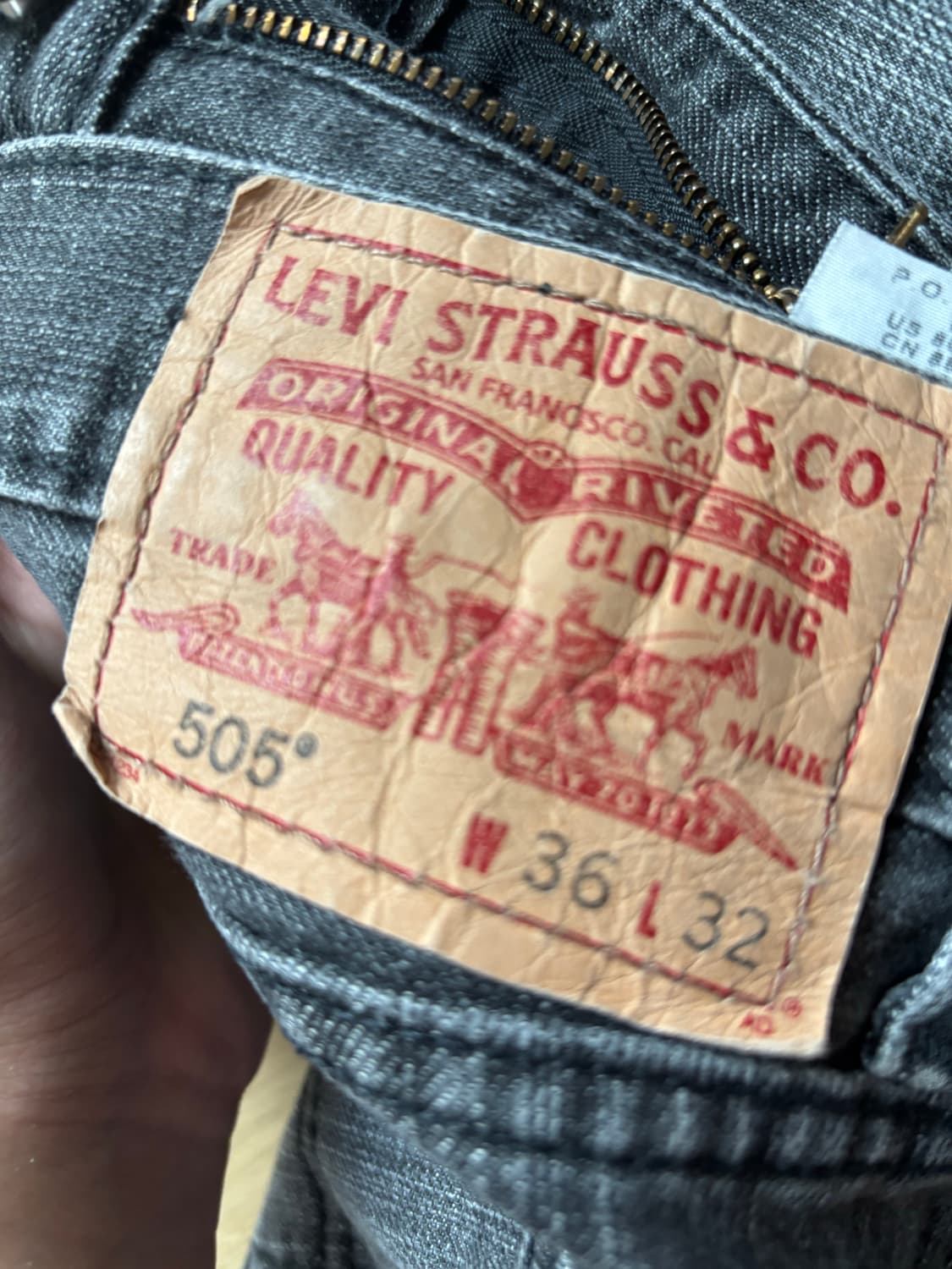 리바이스 505 36 흑청!! 상품이미지3