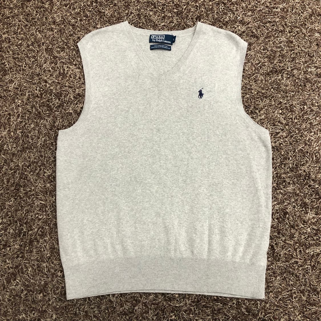 폴로 랄프로렌 코튼 니트 조끼 베스트 상품이미지1