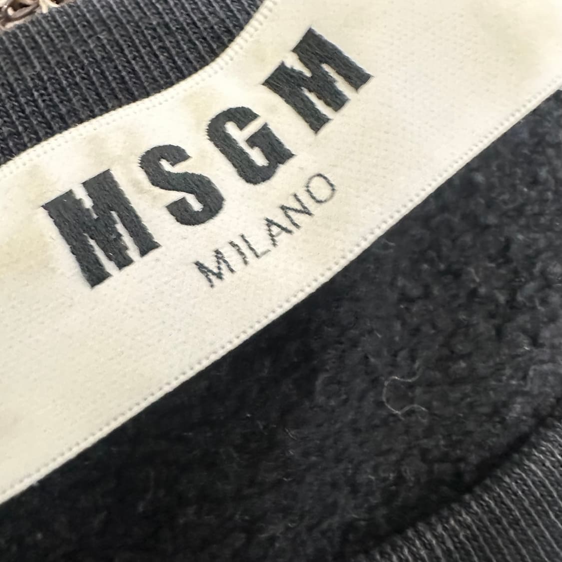 MSGM 로고 맨투맨 블랙 XL 상품이미지4