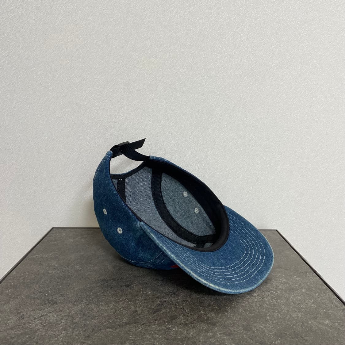 (OS) 슈프림 박스로고 캠프캡 모자 워시드 데님 스티치 상품이미지7