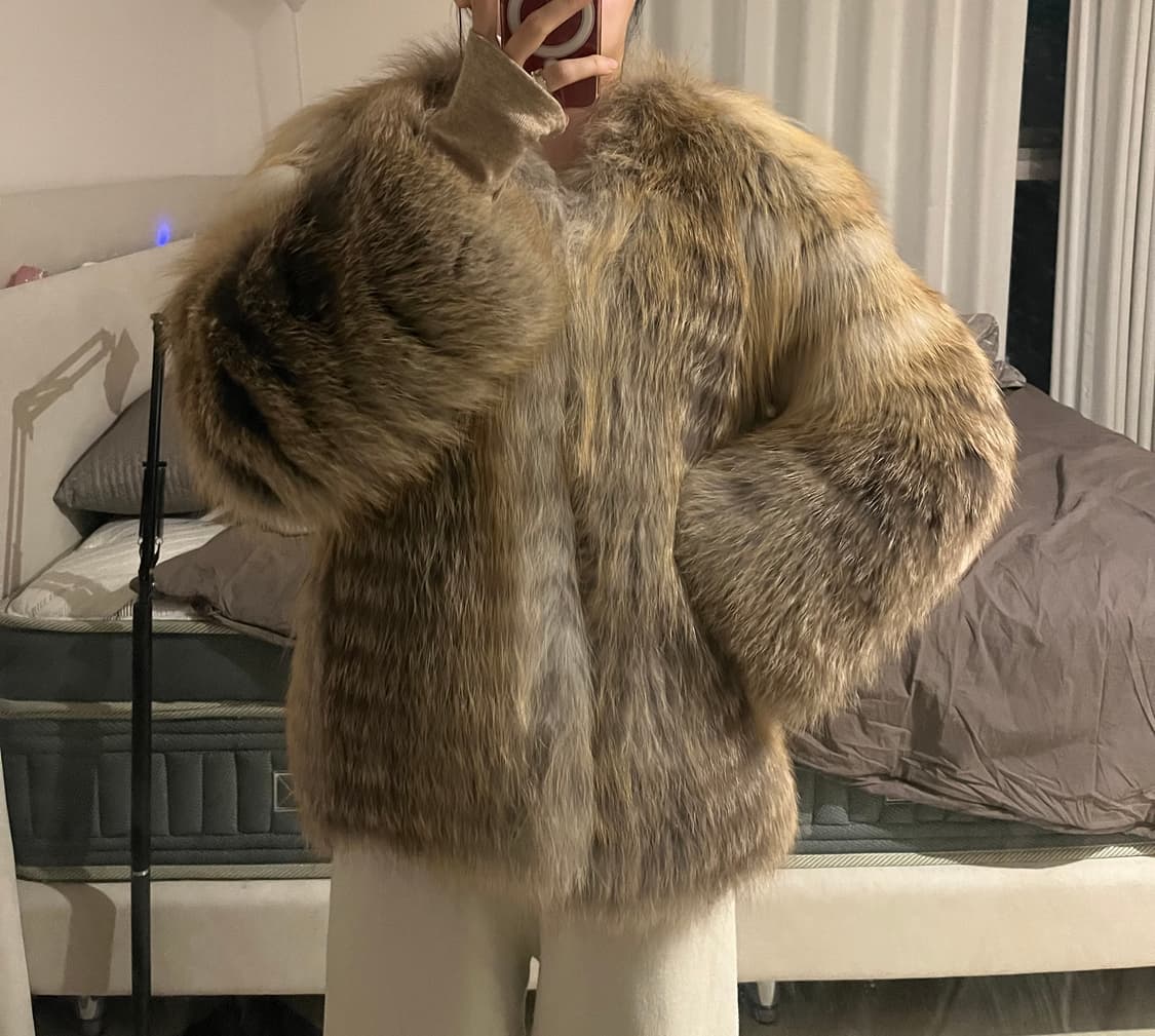 사가폭스 골드로얄 특수종 퍼자켓 sagafox 천연퍼 상품이미지5