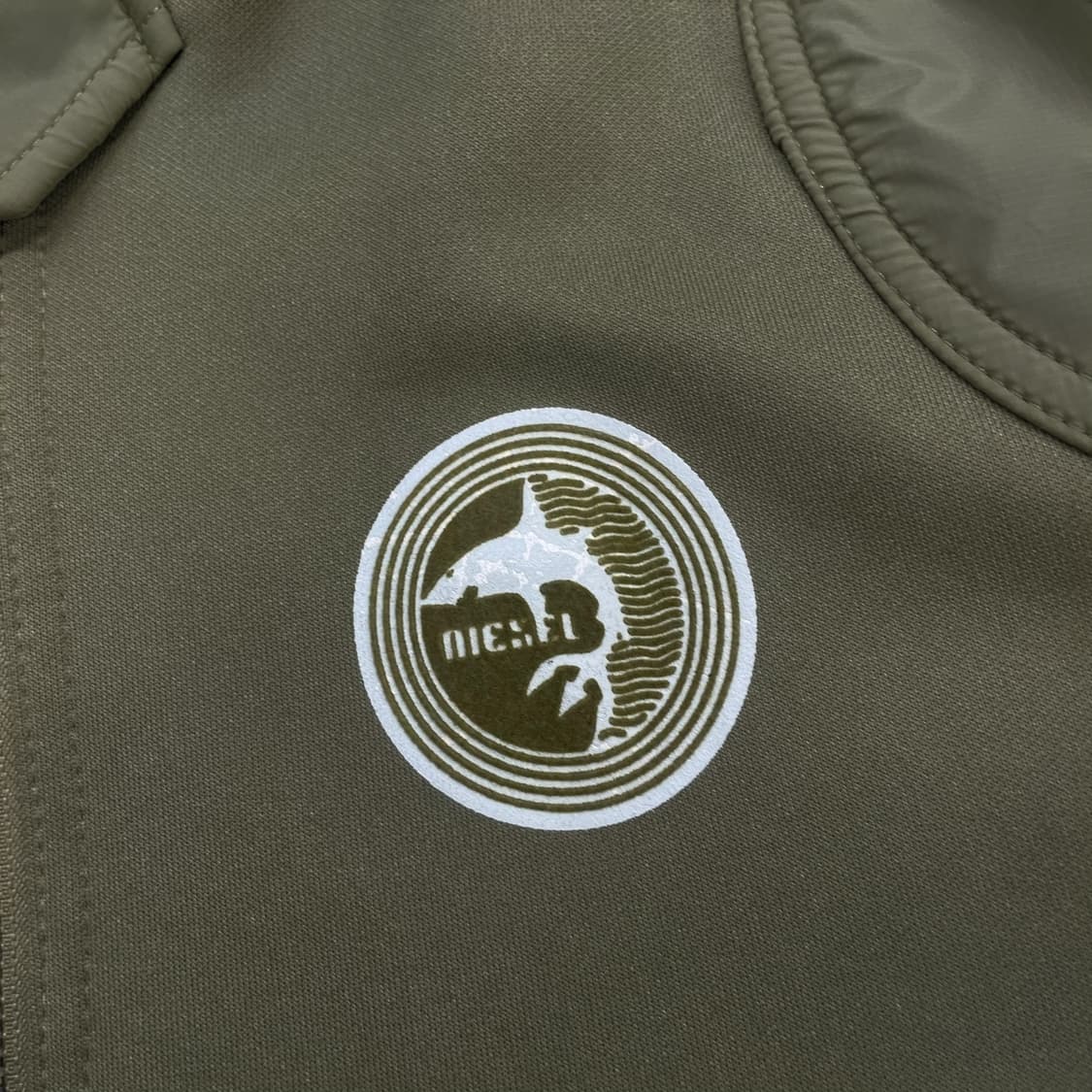 디젤 Diesel 00s 폴리 밀리터리 자켓 카키 상품이미지3