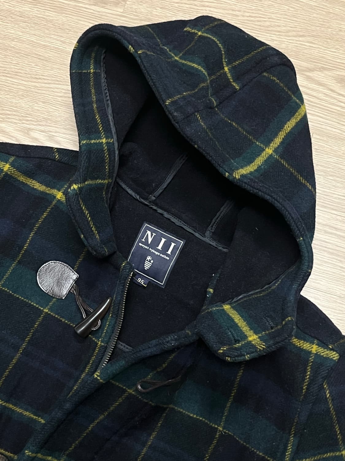 nii 니 체크 떡볶이코트 상품이미지3