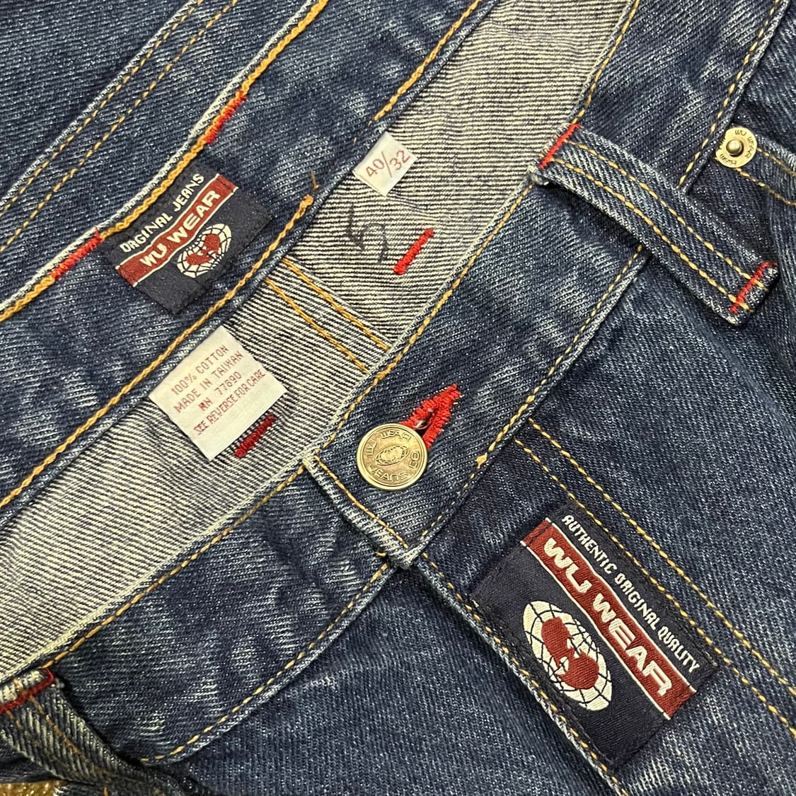 90s 우탱클랜 우웨어 데님 팬츠 (38”) 상품이미지6