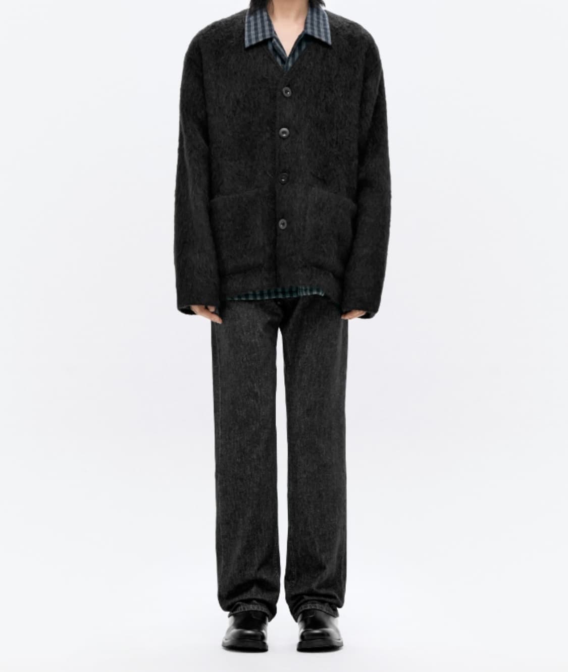 [50] 아워레가시 모헤어 가디건 블랙 상품이미지2