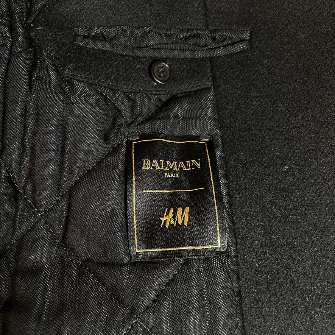 Balmain x H&M 더블 브레스티드 울 코트 상품이미지5