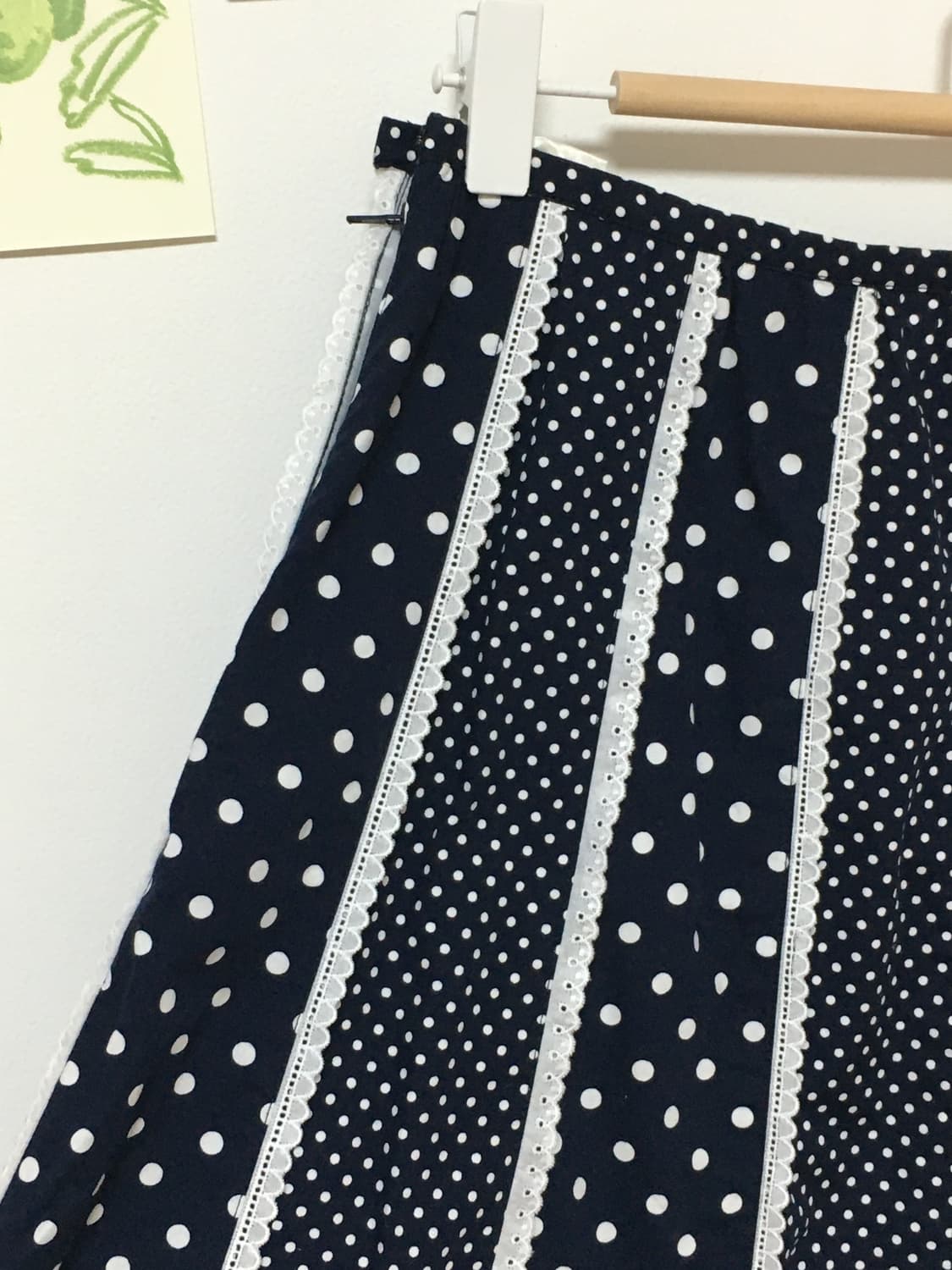 도트 미디 스커트 상품이미지5