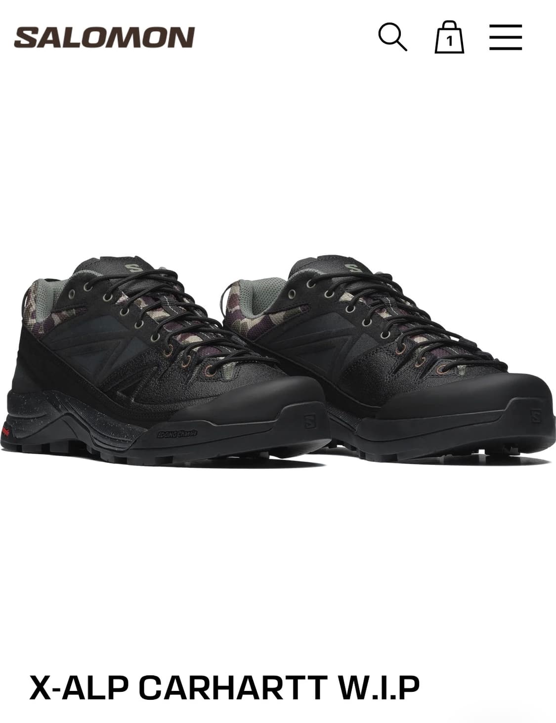 살로몬x칼하트 협업 제품 285size 상품이미지3