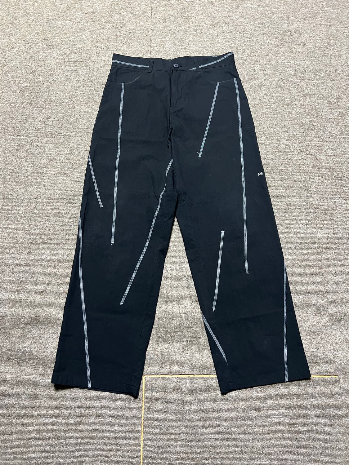 노매뉴얼 블랙 스티치 팬츠 L 상품이미지1