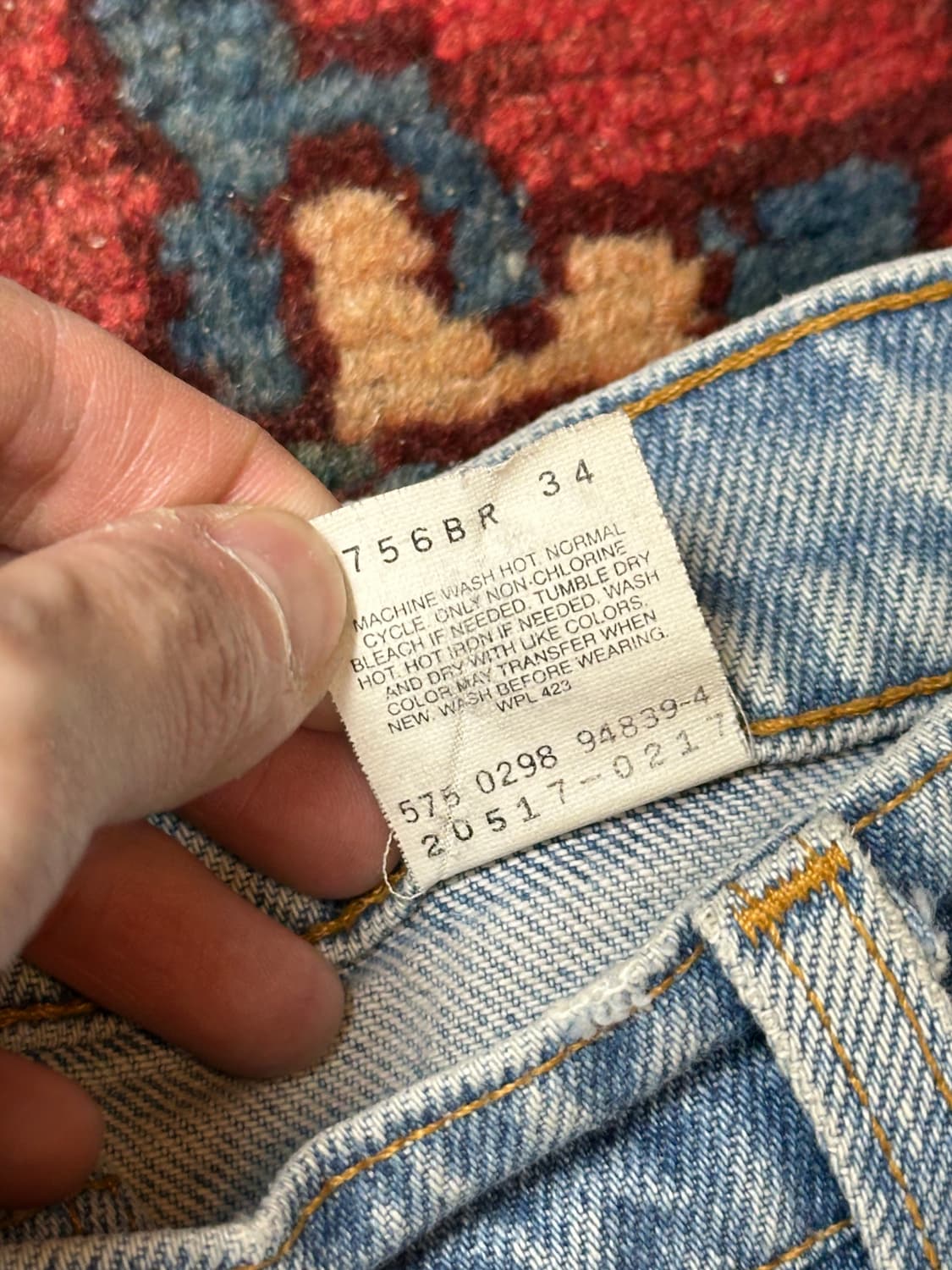 90's USA Made 빈티지 리바이스 517 오렌지탭 부츠컷 상품이미지10