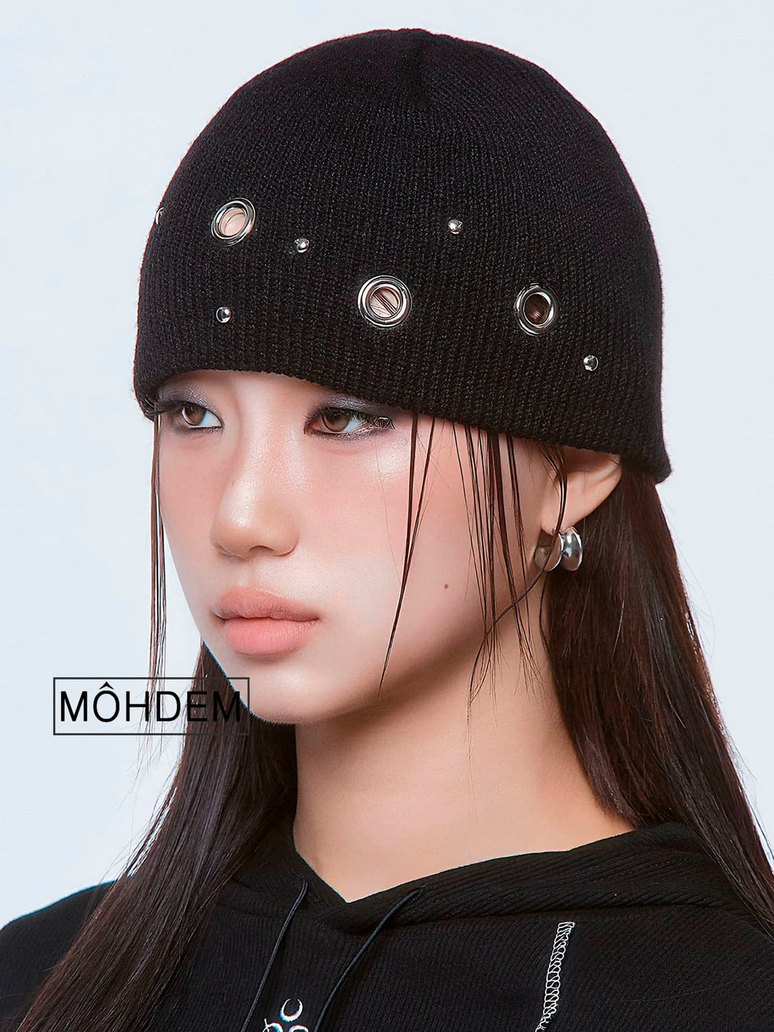 [Unisex] Y2k 아일렛 비니 모자 상품이미지1