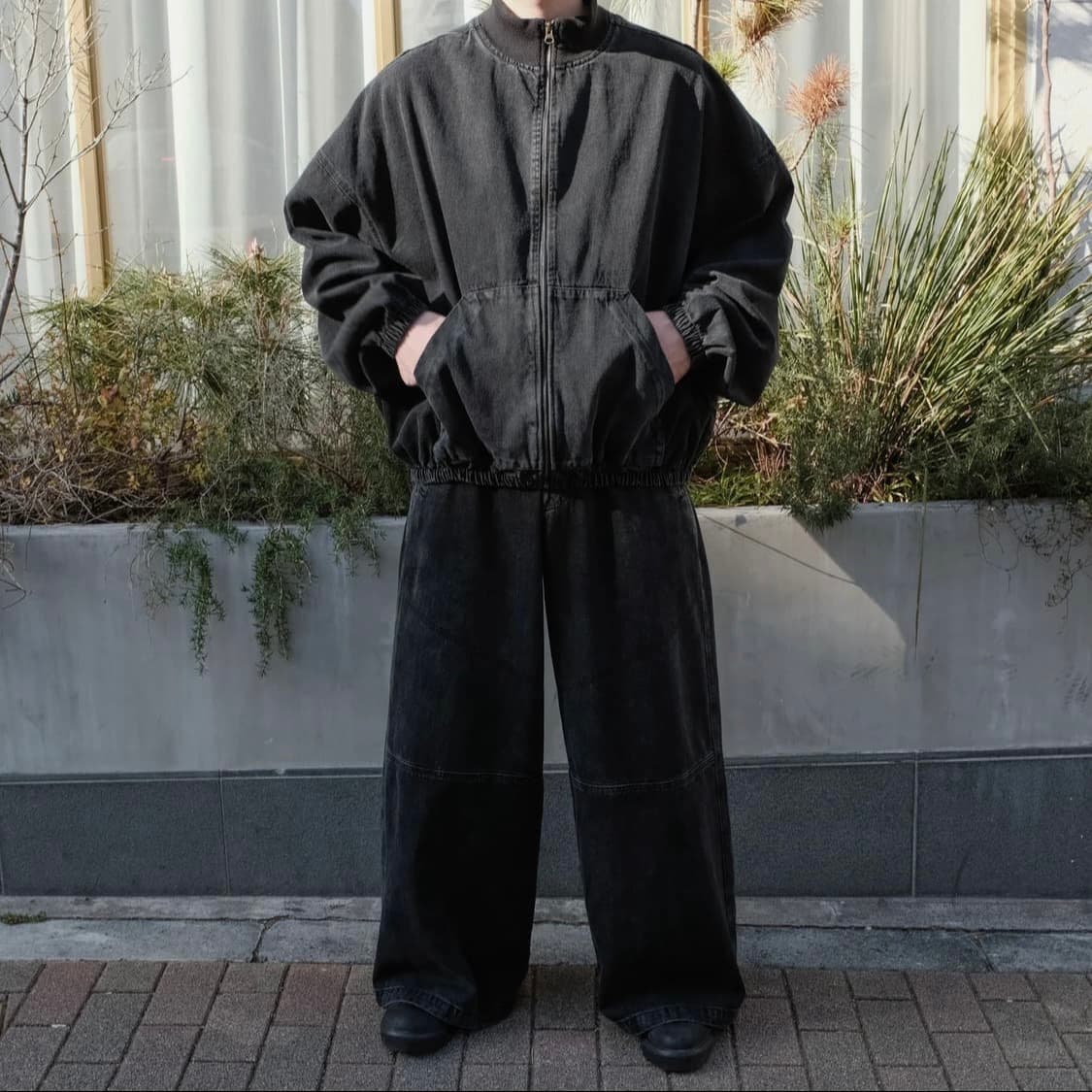 [M] WILLY CHAVARRIA 윌리차바리아 워리어 봄버 워시드블랙 상품이미지1