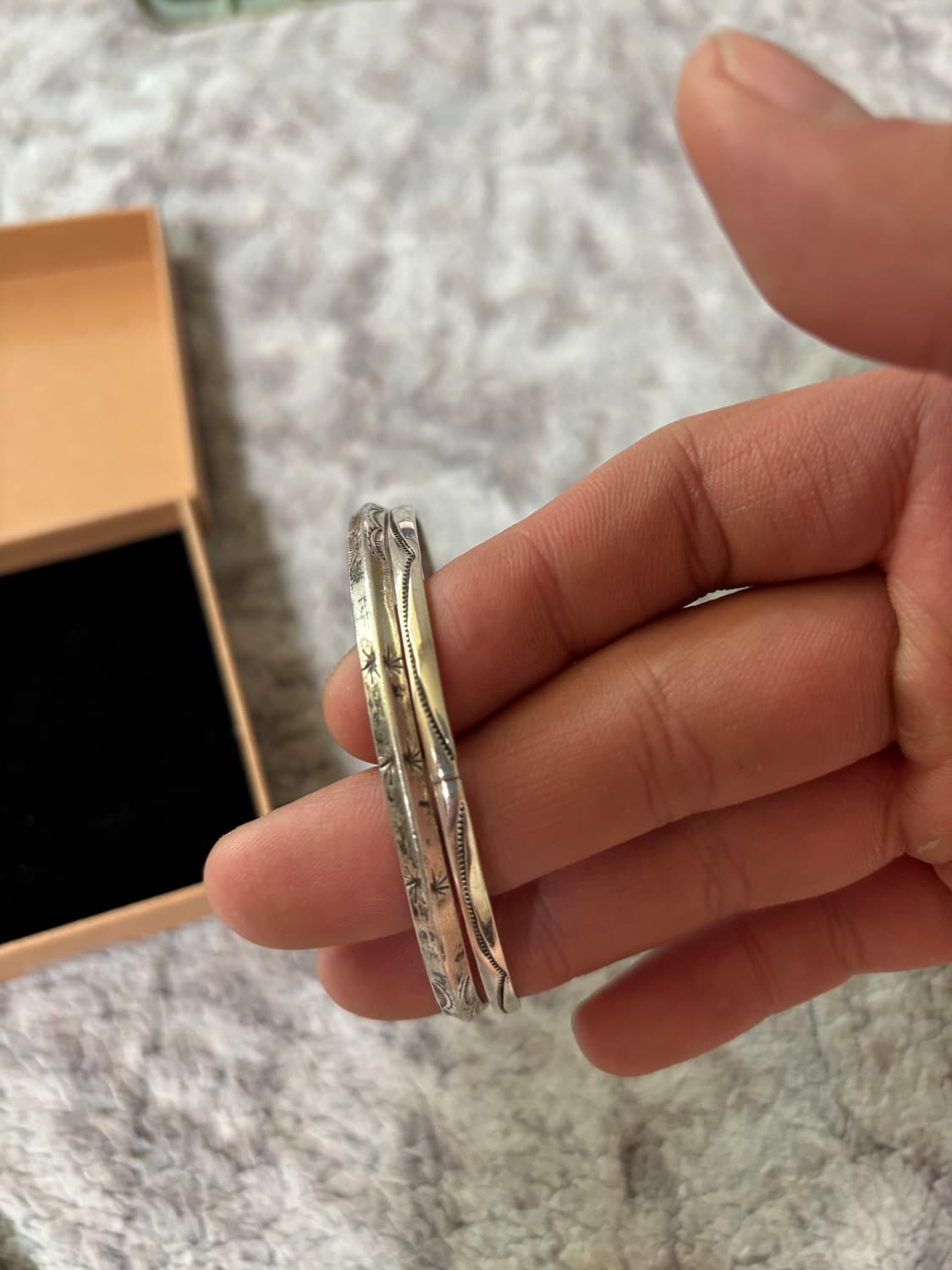 [2pcs] 빈티지 네이티브 아메리칸 주얼리 나바호 뱅글 상품이미지2