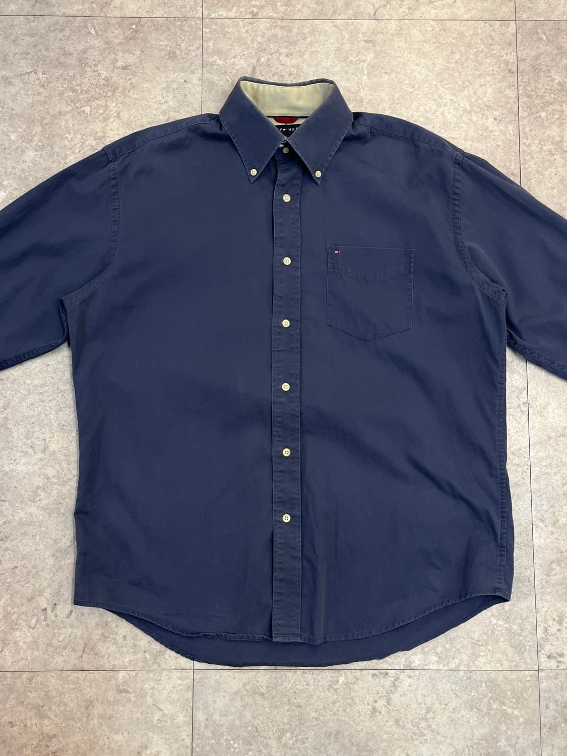타미힐피거 포켓 셔츠 네이비 M #csz2439 상품이미지4
