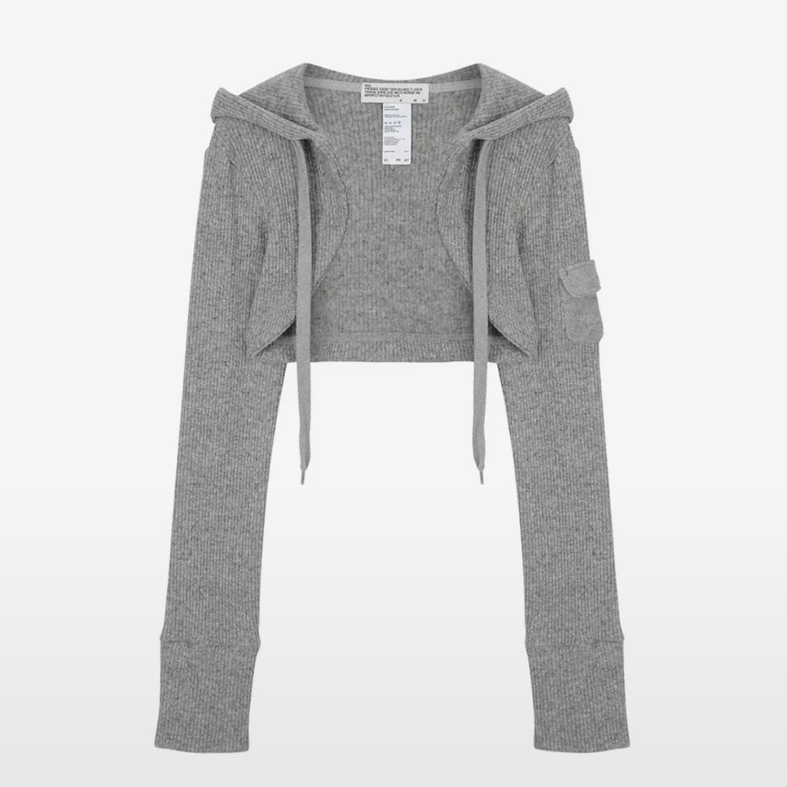 사일프레이 니트 후디 볼레로 가디건 상품이미지1