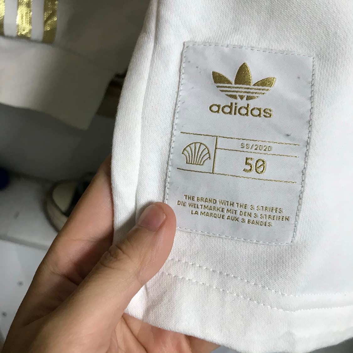 아디다스 코튼 면 반집업 상품이미지3