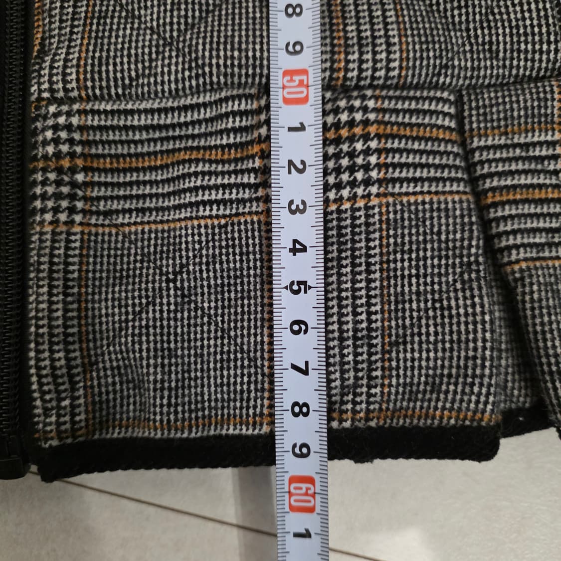 와이드앵글 여성 퀼팅 체크 자켓 55~55반 상품이미지9