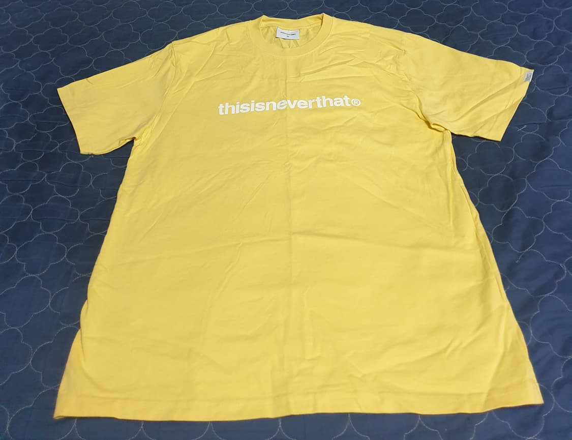 디스이즈네버댓 레터링로고 코튼 반팔티 레몬 (M) 상품이미지1