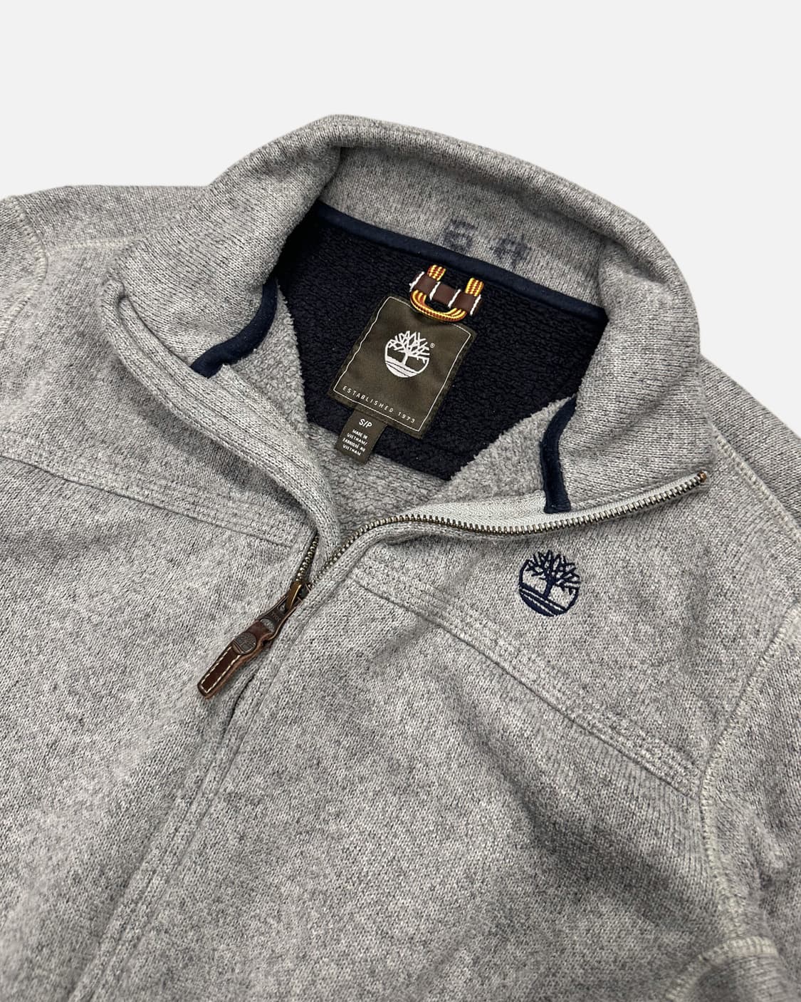 logo embroidery knit zip-up 상품이미지3