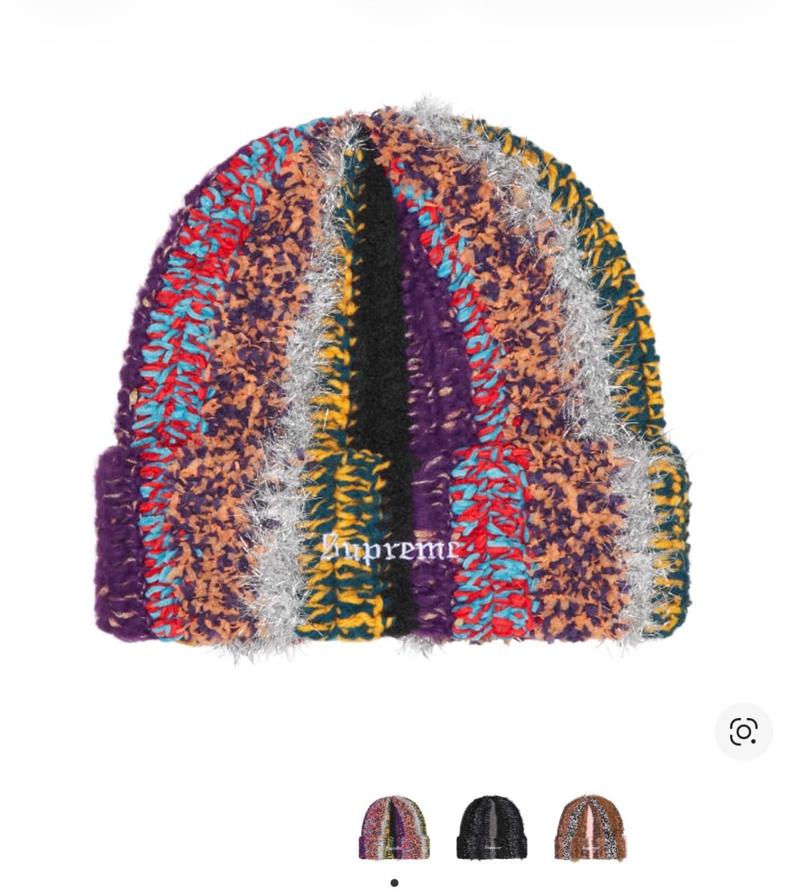 슈프림 틴셀 스트라이프 비니 멀티 컬러 - 25FW 상품이미지1