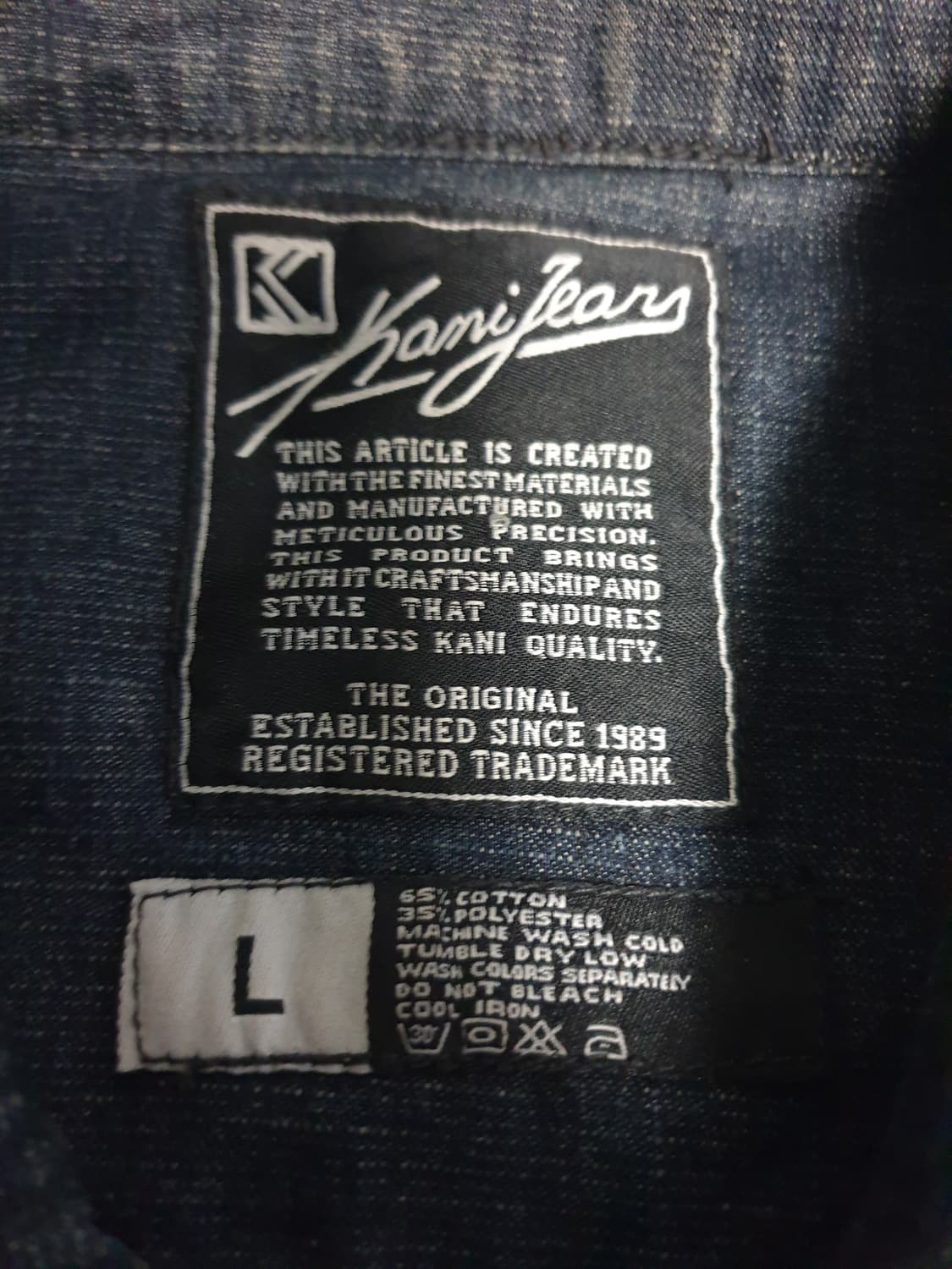 칼카니 빈티지 인더스트리얼 No.0523 생지 데님자켓 (L) 상품이미지6