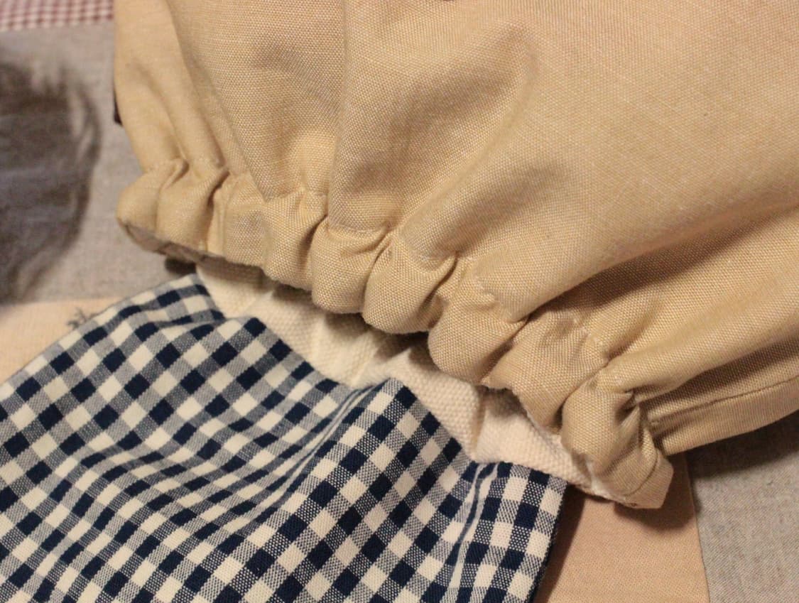 핸드메이드 네이비체크 밴딩 파우치 상품이미지6