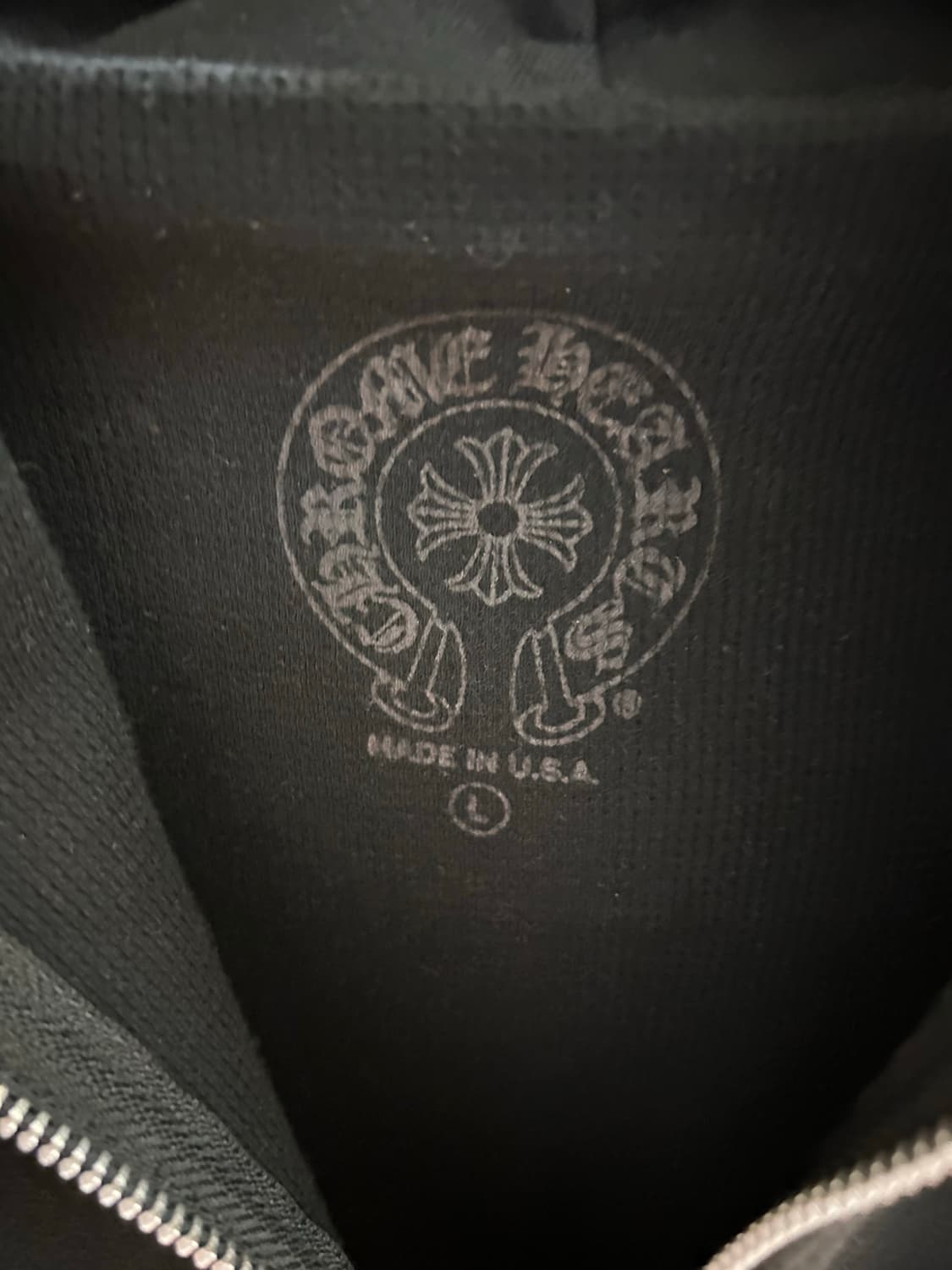 [L] 크롬하츠 홀스슈 플로랄 헤비웨이트 후드집업 상품이미지5