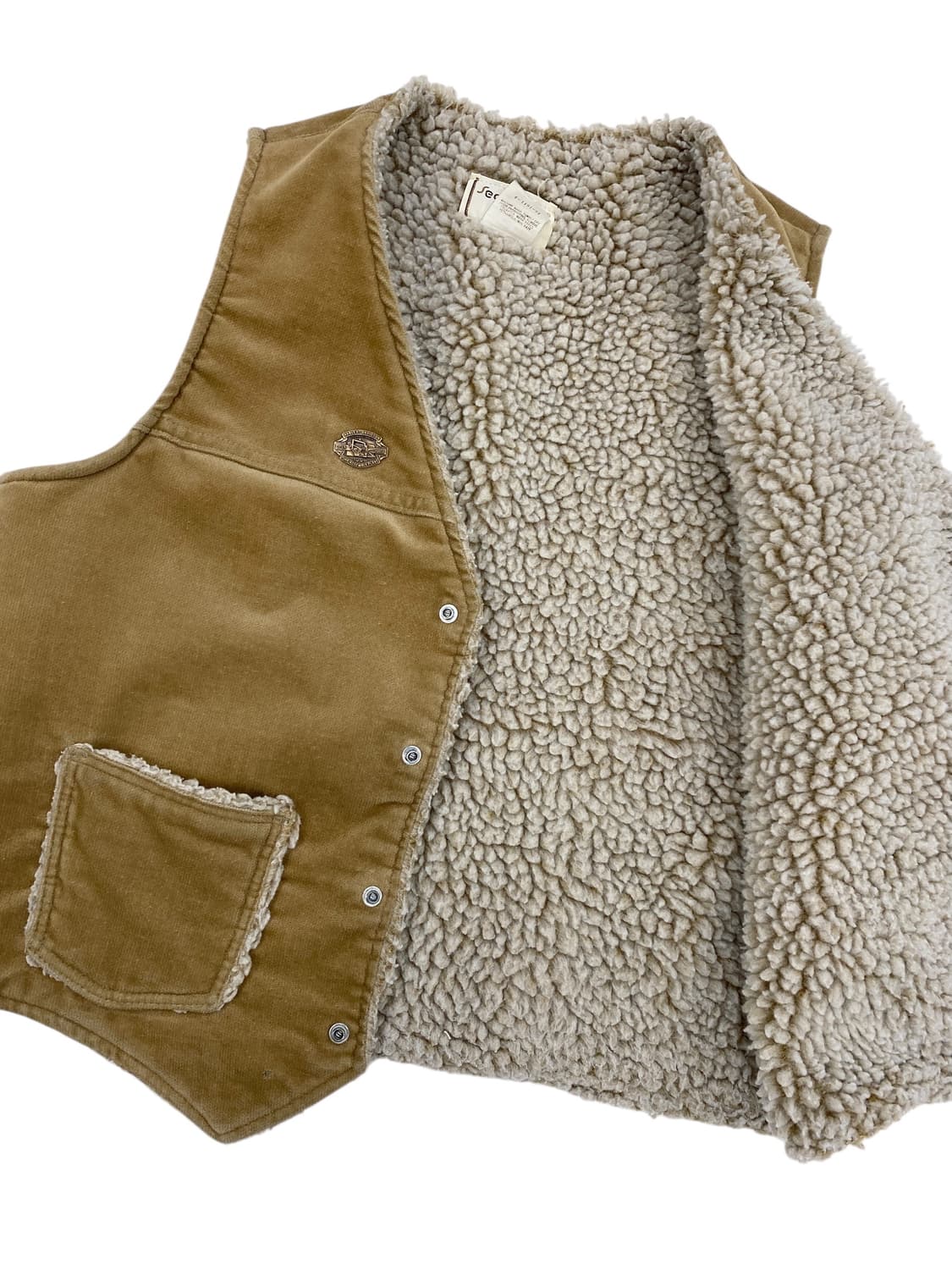 8-90's Sedgefield 코튼 쉐르파 베스트  상품이미지7