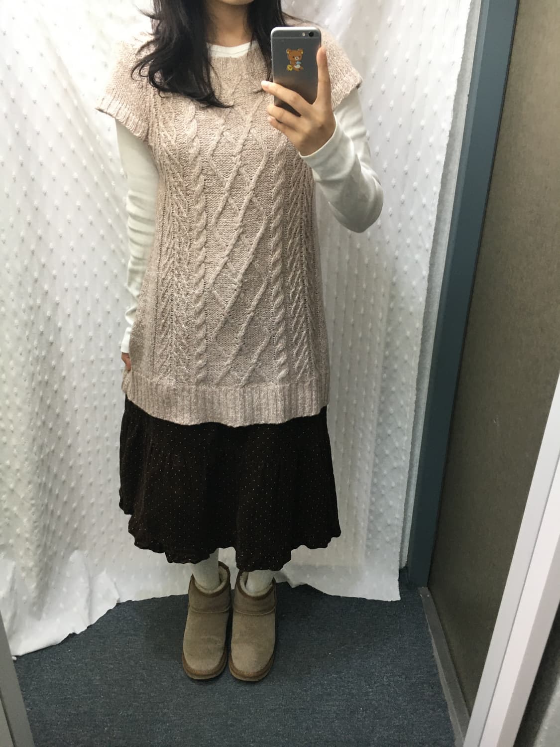 연핑크 니트 원피스  상품이미지7