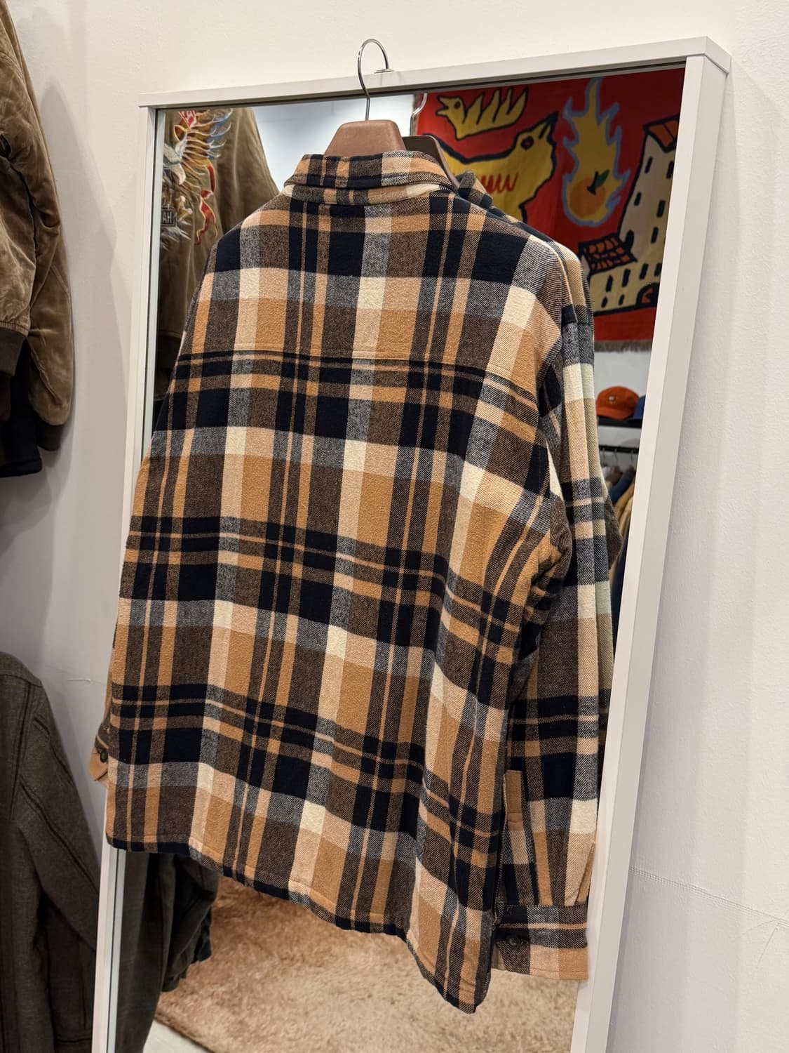 00s Woolrich 울리치 쉐르파 플란넬 체크 집업 자켓 상품이미지7