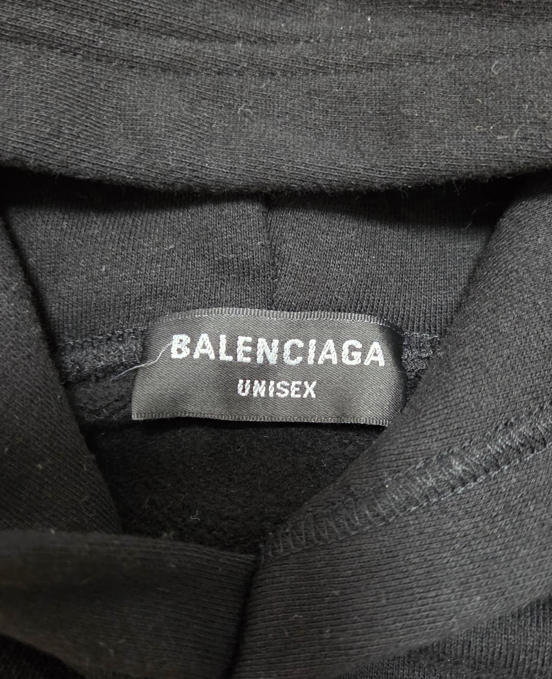 발렌시아가 파리 와이드핏 후드 블랙 상품이미지7