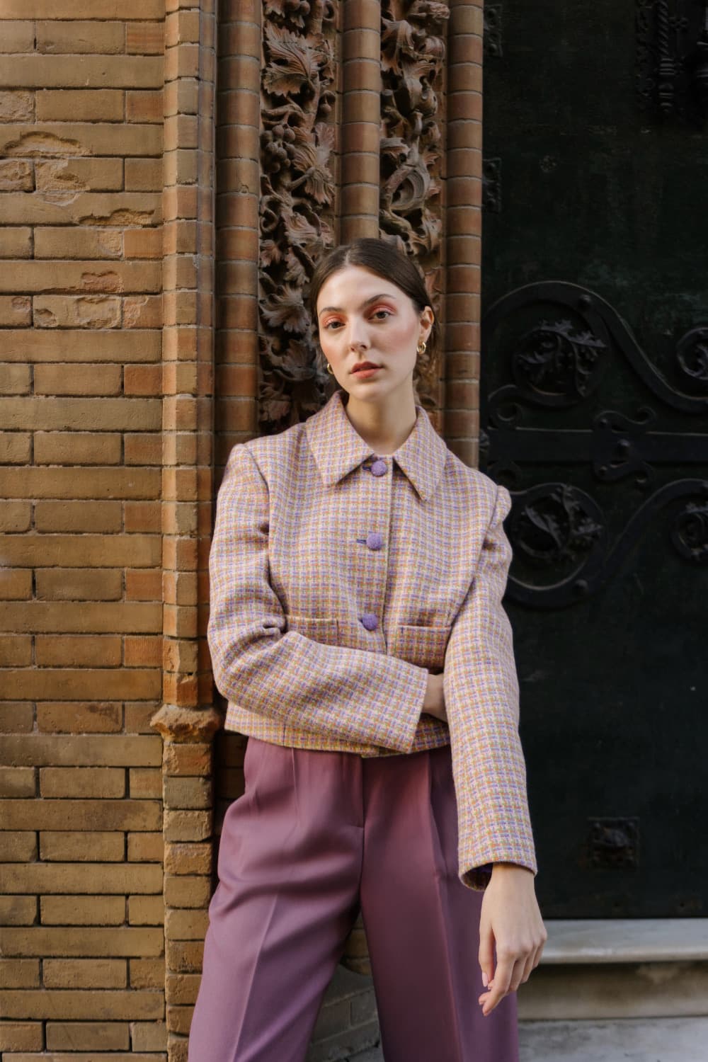 비핀드 해리스 트위드 크롭 자켓 상품이미지6