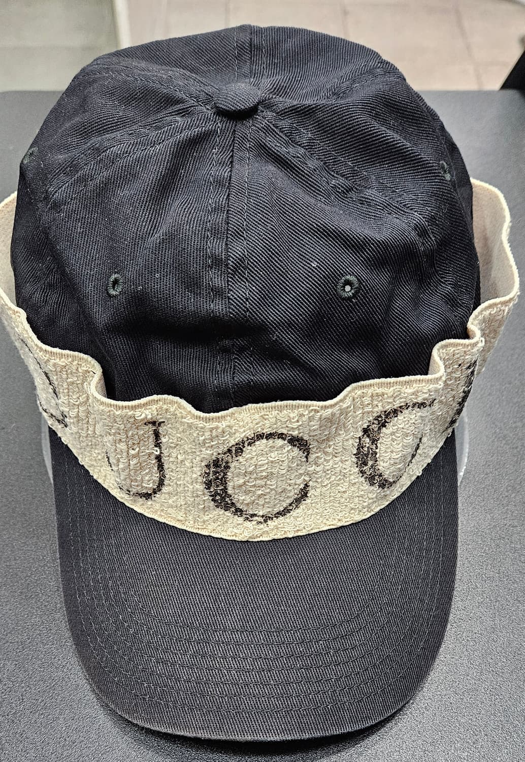 (정품)구찌 로고 헤어밴드 베이스볼 캡 60 XL 상품이미지1