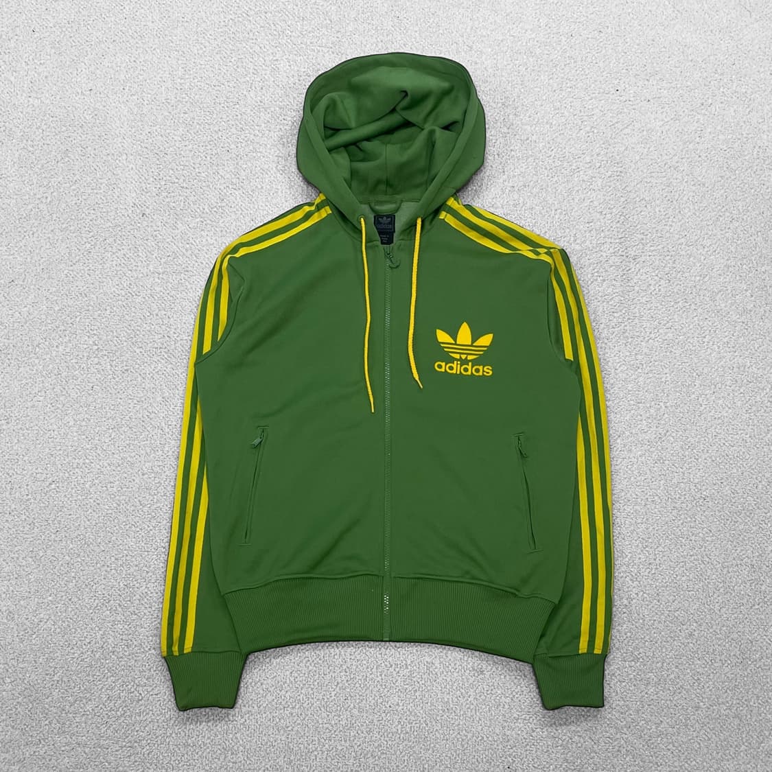 아디다스 후드플락 트랙 후드집업 녹차 말차 상품이미지2