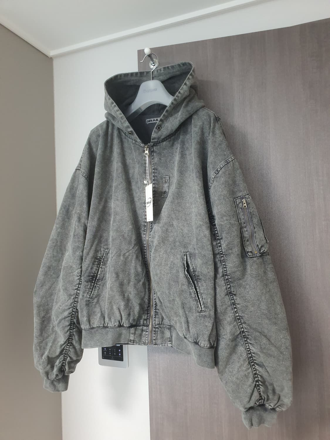 그레일즈 24FW 가먼트다잉 후드 마원 MA-1 상품이미지9