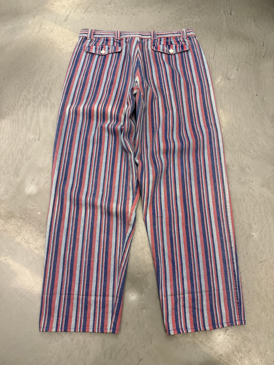 OLD EURO VINTAGE STRIPE WIDE 유로빈티지워크팬츠 상품이미지2