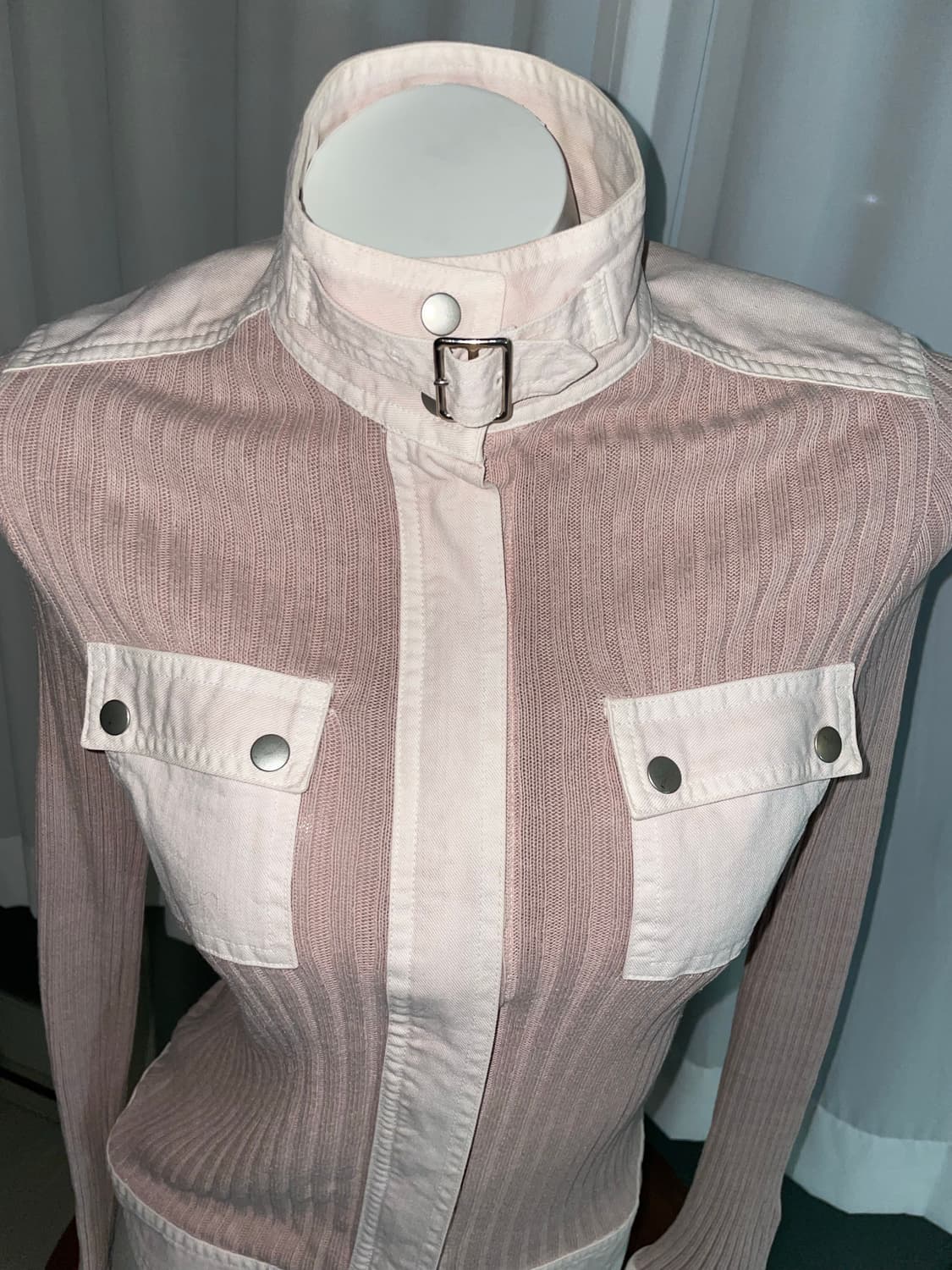 핑크 니트집업 상품이미지4