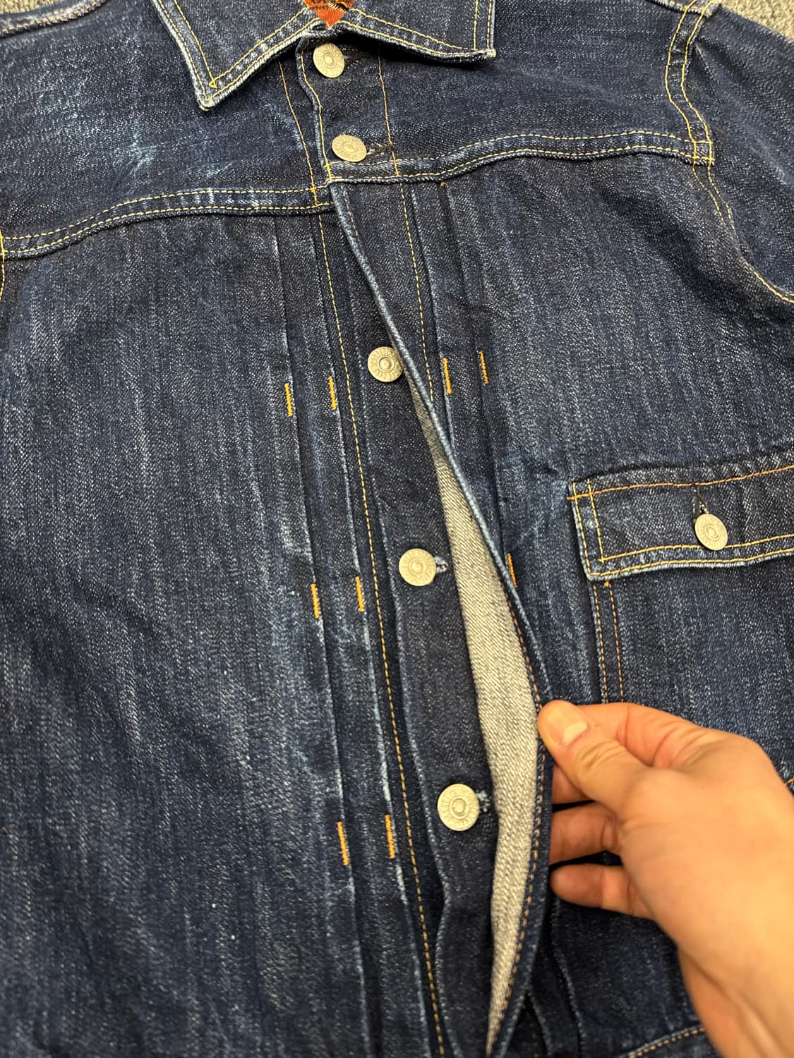 36)슈가케인 빈티지 M11619A 1st 데님자켓(국내유일) 상품이미지3