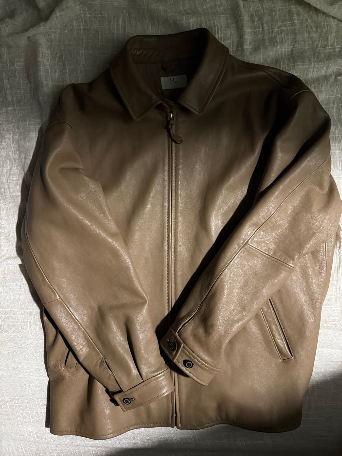 Herill lamb leather jacket beige 상품이미지1