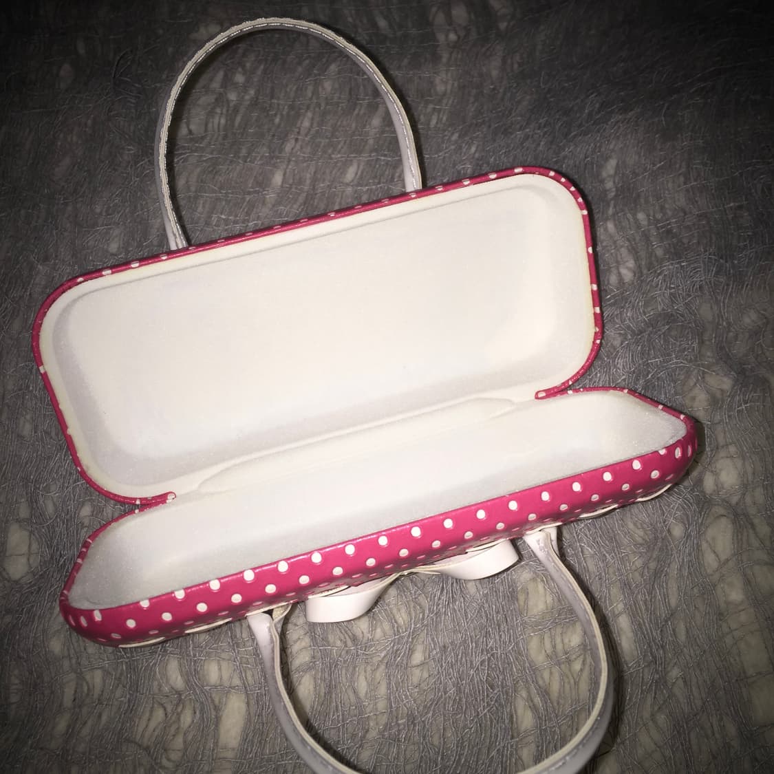 Vtg pink dot glasses case bag 상품이미지2