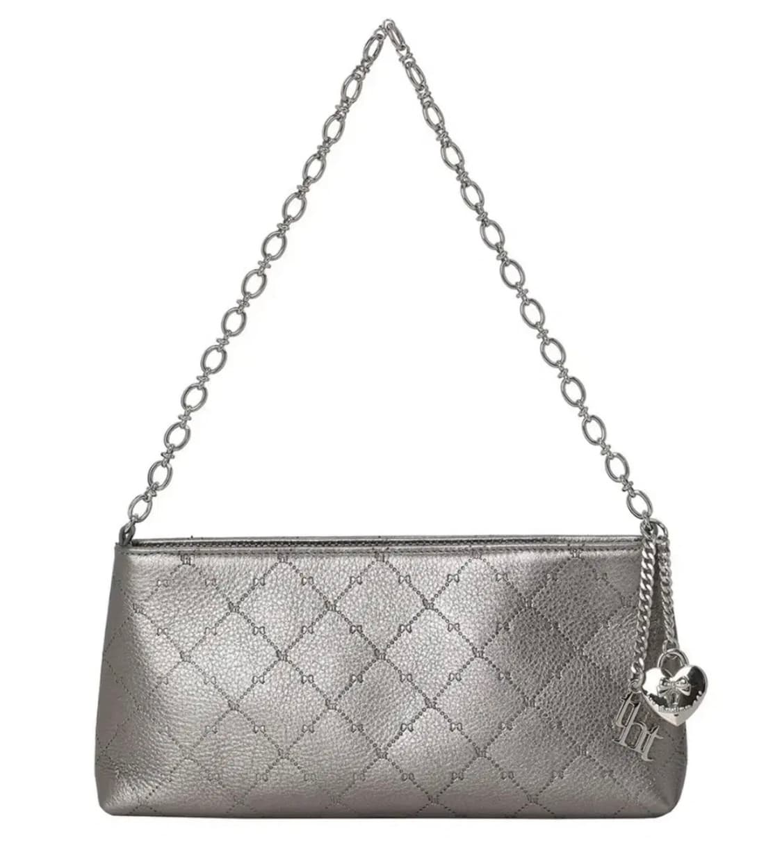 쓰리타임즈 비비 체인백 가방 실버 상품이미지1