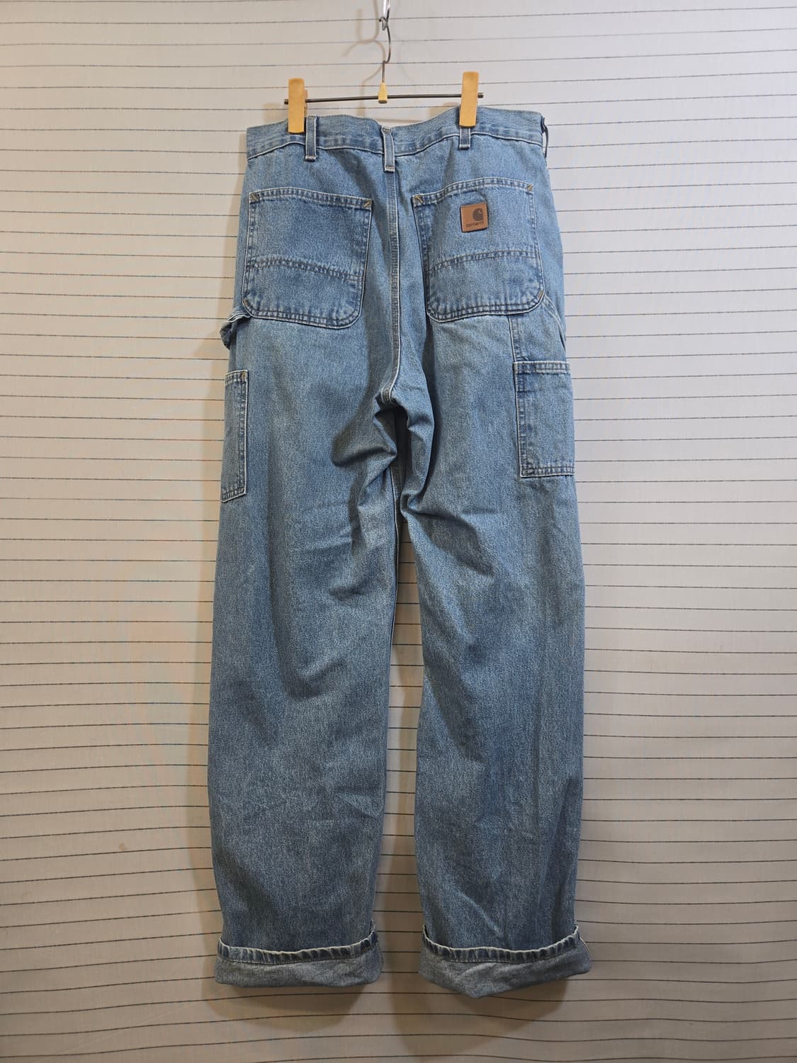 칼하트 카펜터 데님 팬츠 연청 상품이미지7