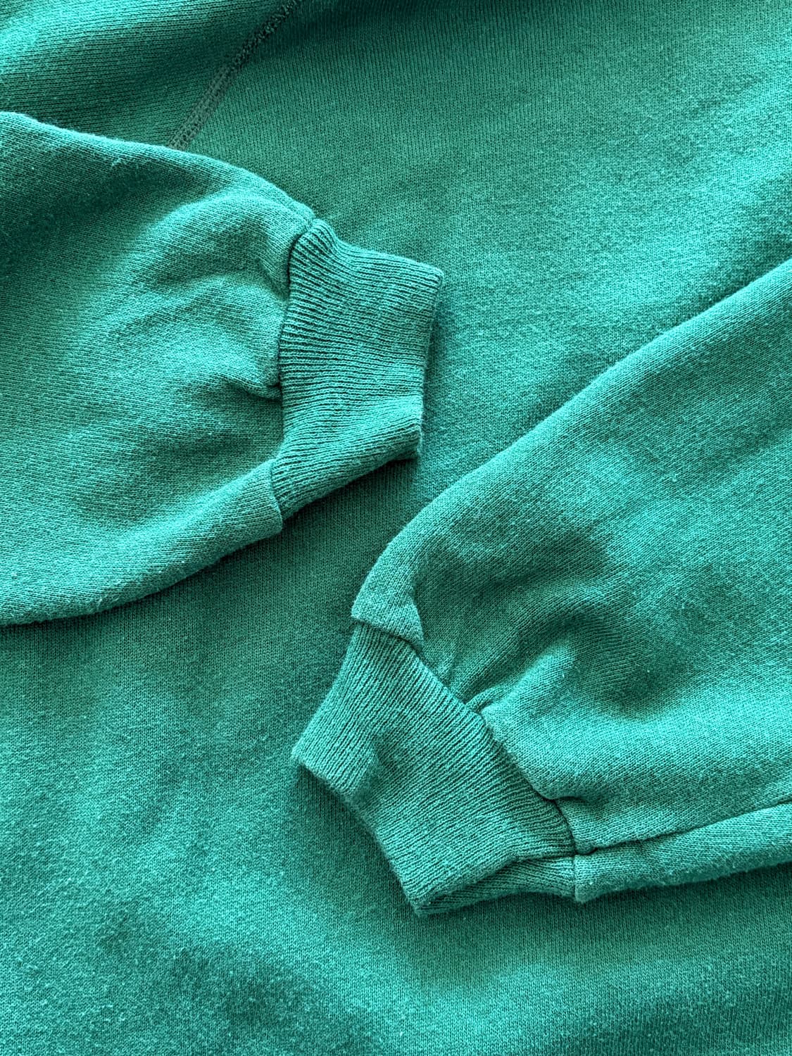 90s Hanes 헤인즈 레글런 플레인 딥그린 스웻 XL (103) 상품이미지4